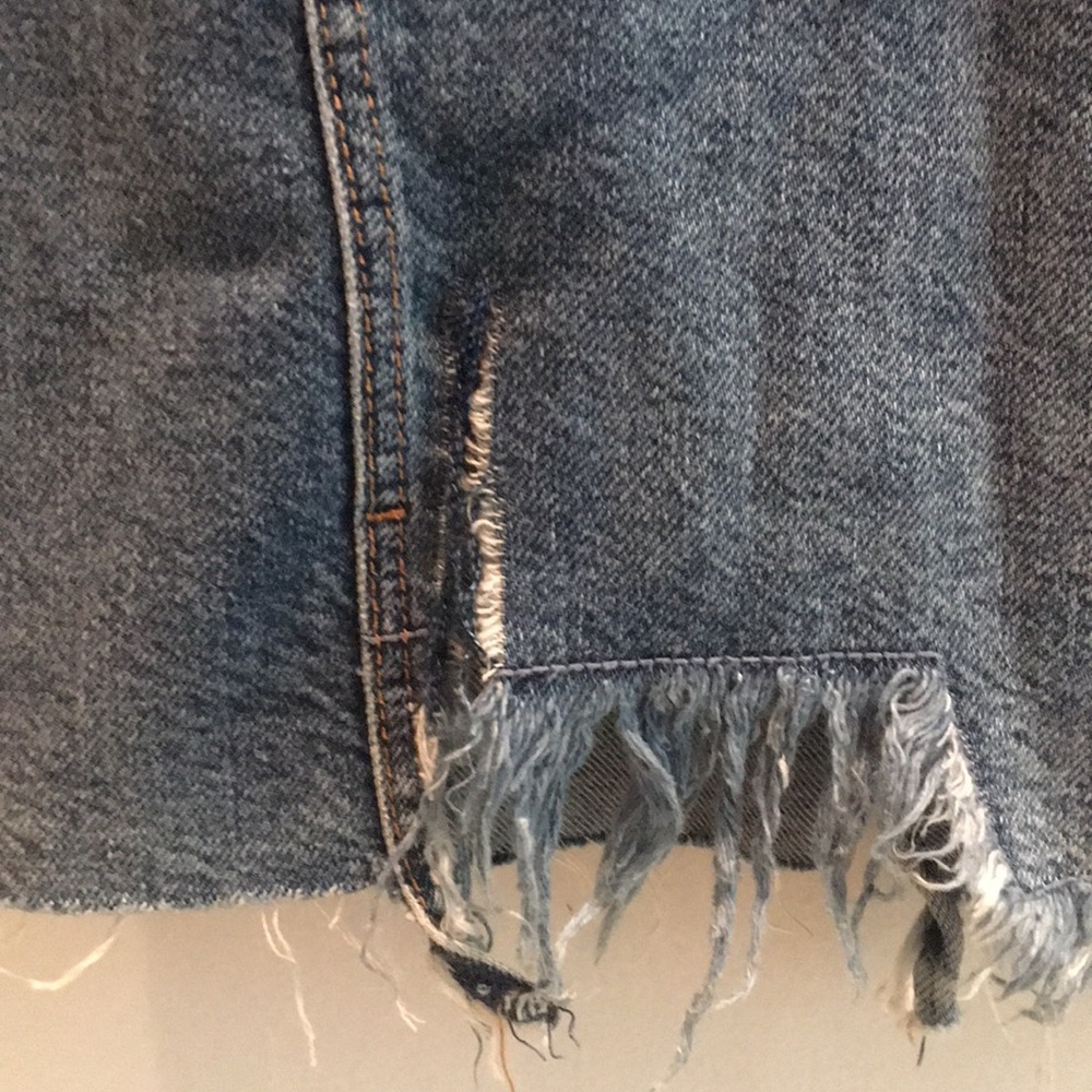 Zara deconstructed denim skirt - Picture 3 of 5